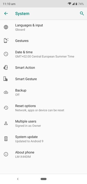 Select Backup