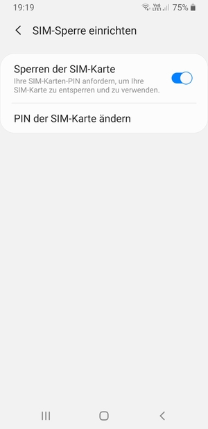 Wählen Sie PIN der SIM-Karte ändern