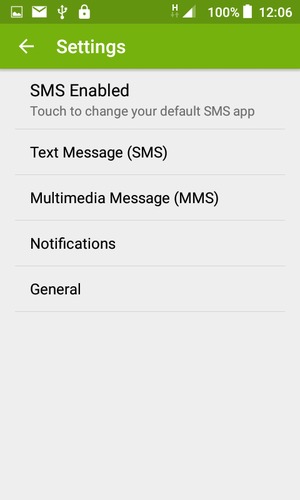 Select Text Message (SMS)