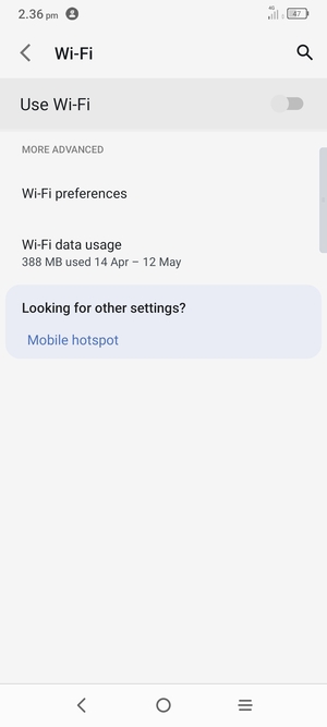 Turn Wi-Fi on