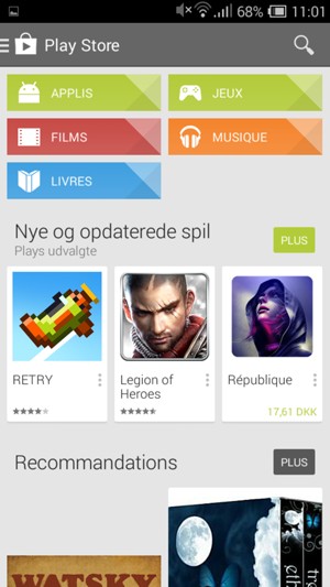 Sélectionnez le bouton de Recherche