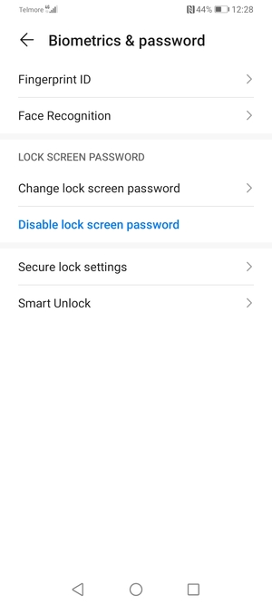 Your phone is now secure with a screen lock