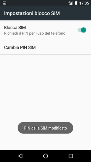 Il tuo PIN della SIM è stato modificato