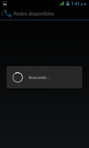 Espere a que la búsqueda termine