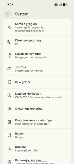 Velg Programvareoppdateringer