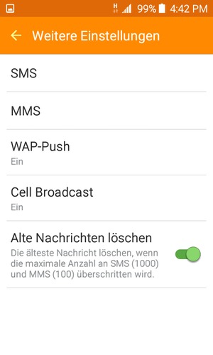 Wählen Sie SMS