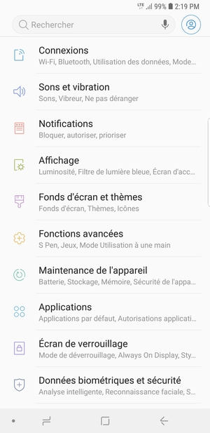 Sélectionnez Connexions