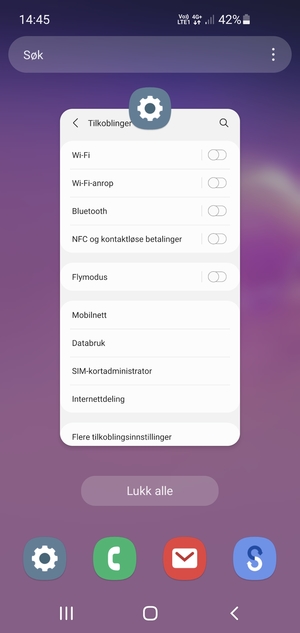 Velg Lukk alle