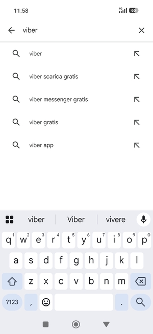 Inserisci il nome dell'app e seleziona Ricerca