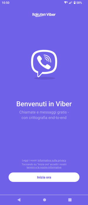 L'app è pronta per l'uso