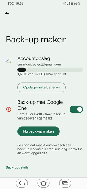 Selecteer Accountopslag