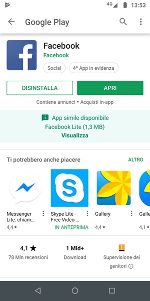Seleziona APRI