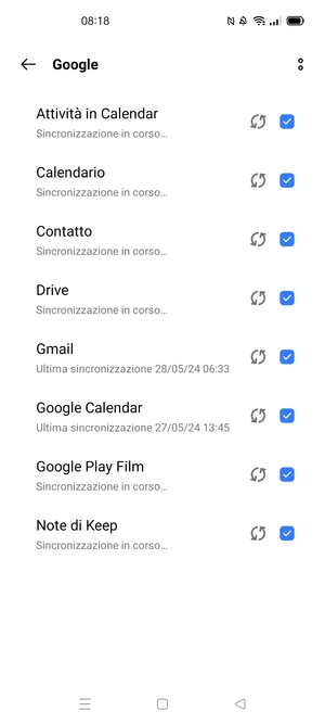 Le tue informazioni verranno sincronizzate