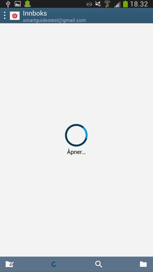 Gmail/Hotmail er klar til bruk