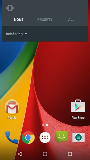 Select NONE to change to silent mode
