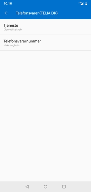 Vælg Telefonsvarernummer