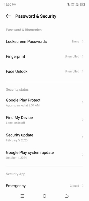 Select Lockscreen Passwords