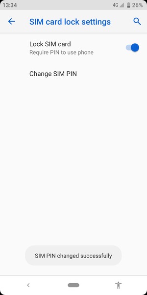 Your SIM PIN has been changed