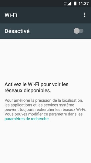 Activer le Wi-Fi