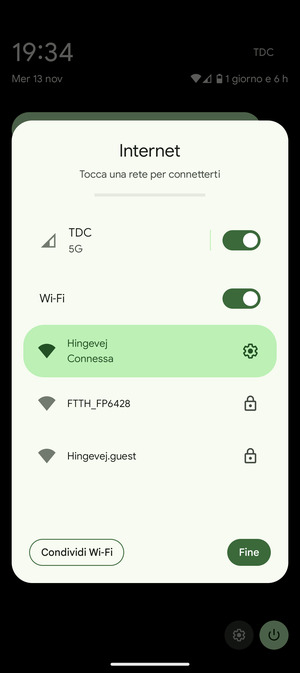 Disattiva Wi-Fi