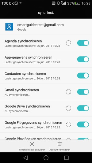 Uw contactpersonen van Google worden nu gesynchroniseerd met uw smartphone