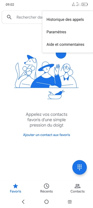 Sélectionnez Paramètres