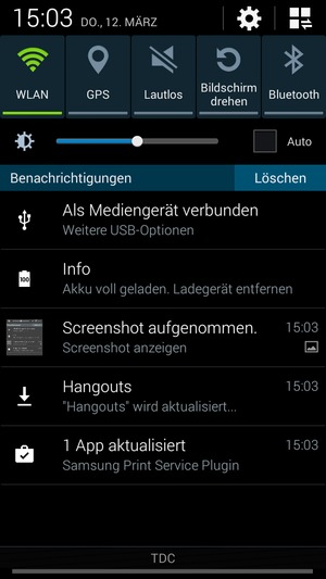 Stellen Sie die Helligkeit auf das erforderliche Niveau