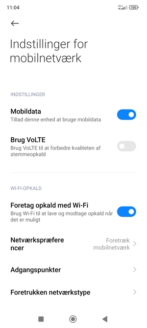 Vælg Adgangspunkter