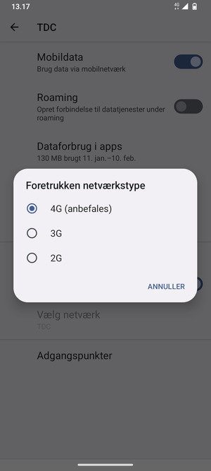 Vælg din foretrukne mulighed