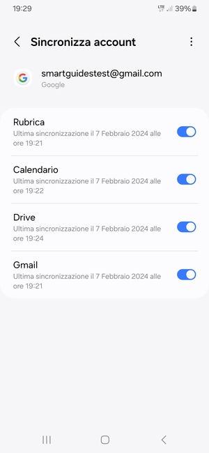 Assicurati che Rubrica sia selezionato