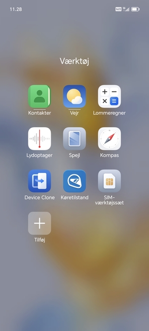 Vælg Kontakter
