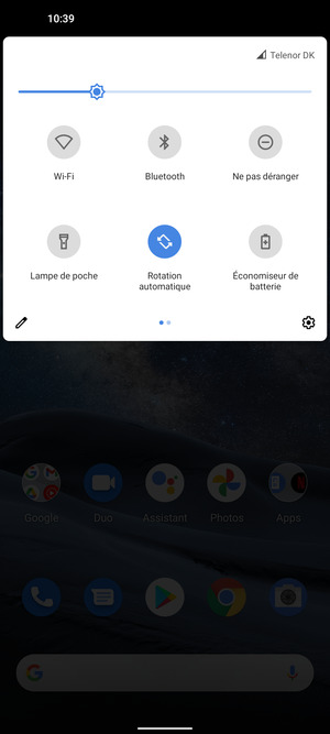 Sélectionnez le bouton Paramètres