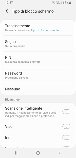 Seleziona Segno
