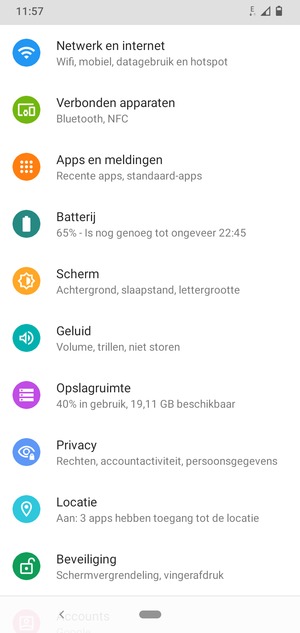 Selecteer Netwerk en internet