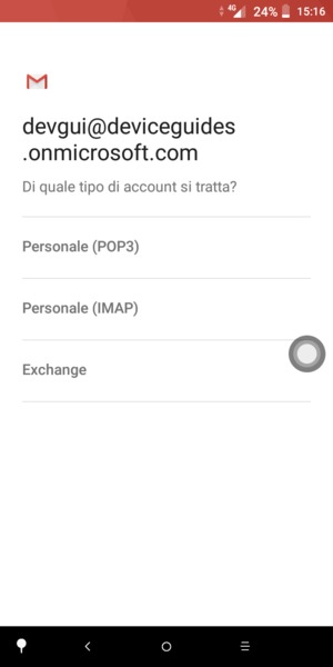 Seleziona Exchange