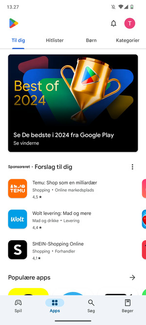 Vælg Søg