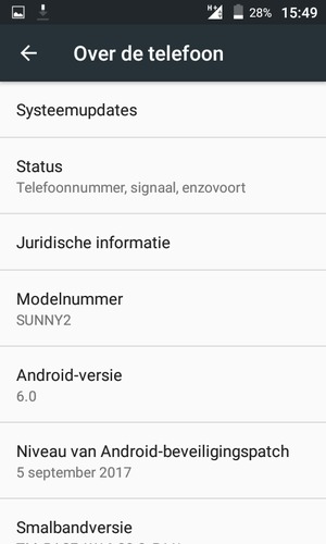 Selecteer Systeemupdates