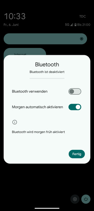 Wählen Sie Fertig