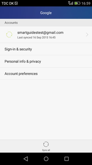 Select your account