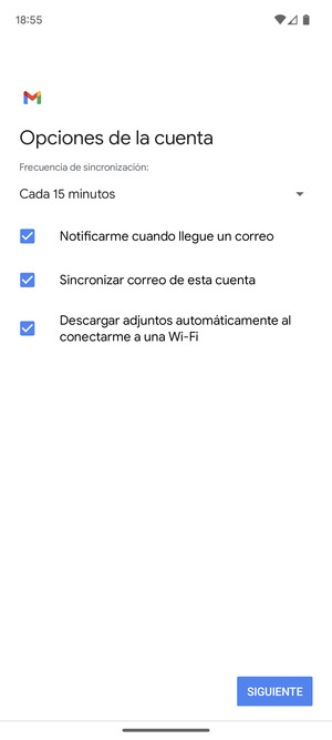 Seleccione SIGUIENTE