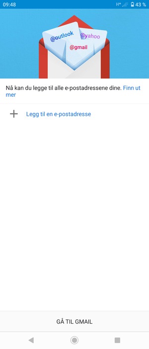 Velg Legg til en e-postadresse
