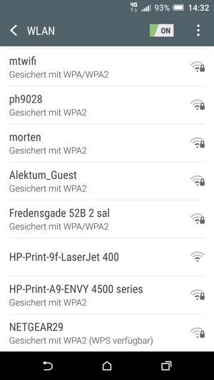 Wählen Sie das Wireless-Netzwerk, zu dem Sie eine Verbindung herstellen möchten