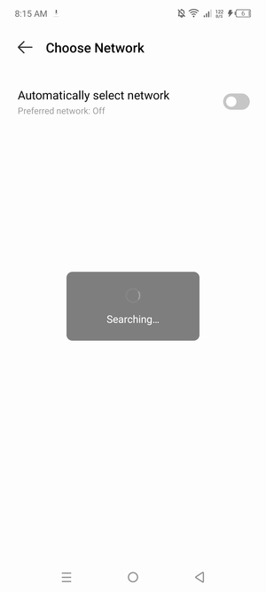 Wait for the search to finish