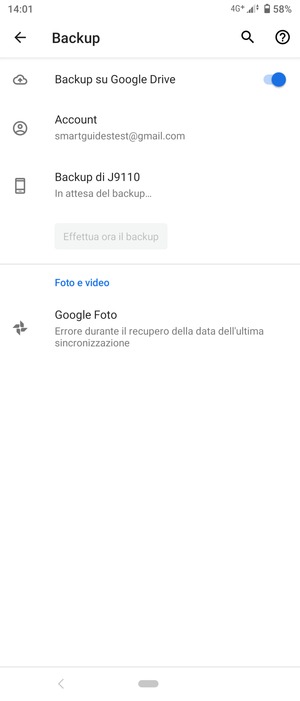 Seleziona Account