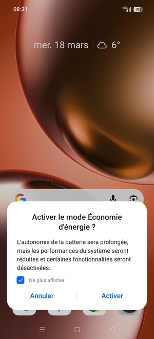 Sélectionnez Activer