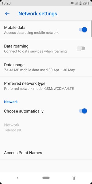 Select Access Point Names