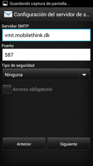 Desmarque la casilla de verificación Acceso obligatorio y seleccione Siguiente