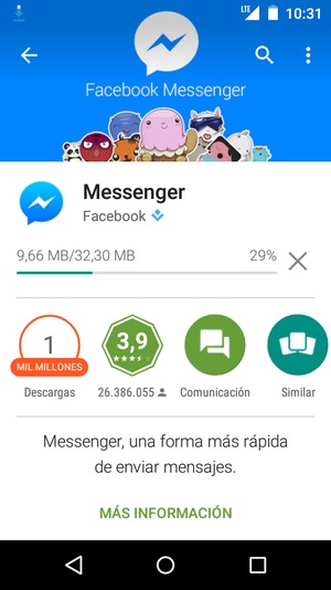 Espere a que el proceso de instalación finalice