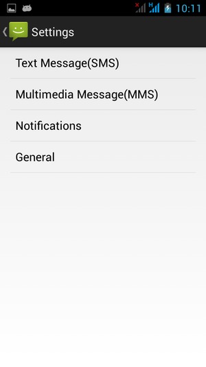 Select Text Message(SMS)