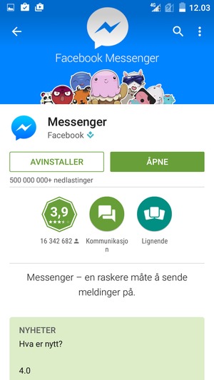 Velg ÅPNE